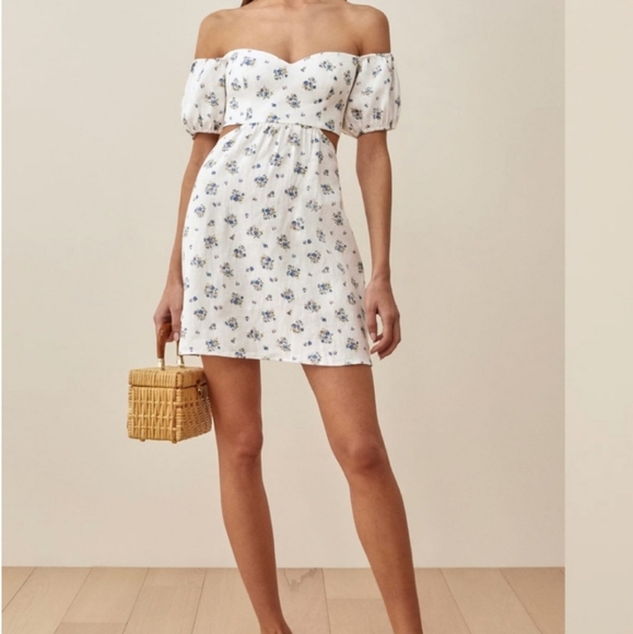Reformation | Dresses | Reformation Emilia Linen Mini Dress | Poshmark